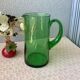 Carafe en verre soufflé verte