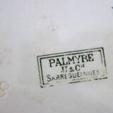 8 flat ironstone plates "Palmyre" Sarreguemines