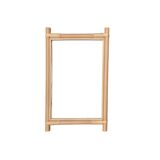 Vintage bamboo and rattan mirror