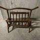 Rattan magazine rack from the 60s