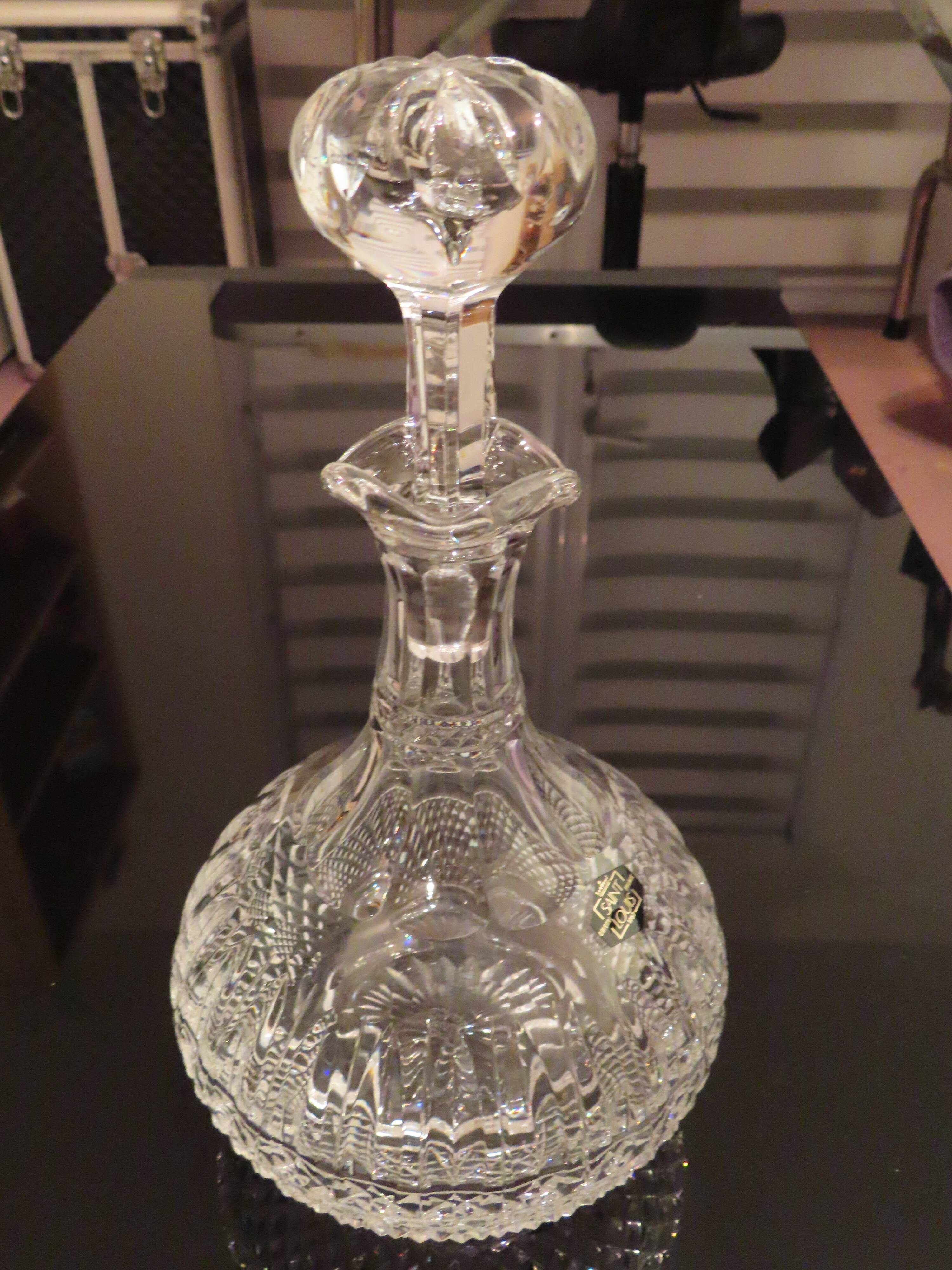 Carafe / broc à décanter tommy, cristal de saint-louis