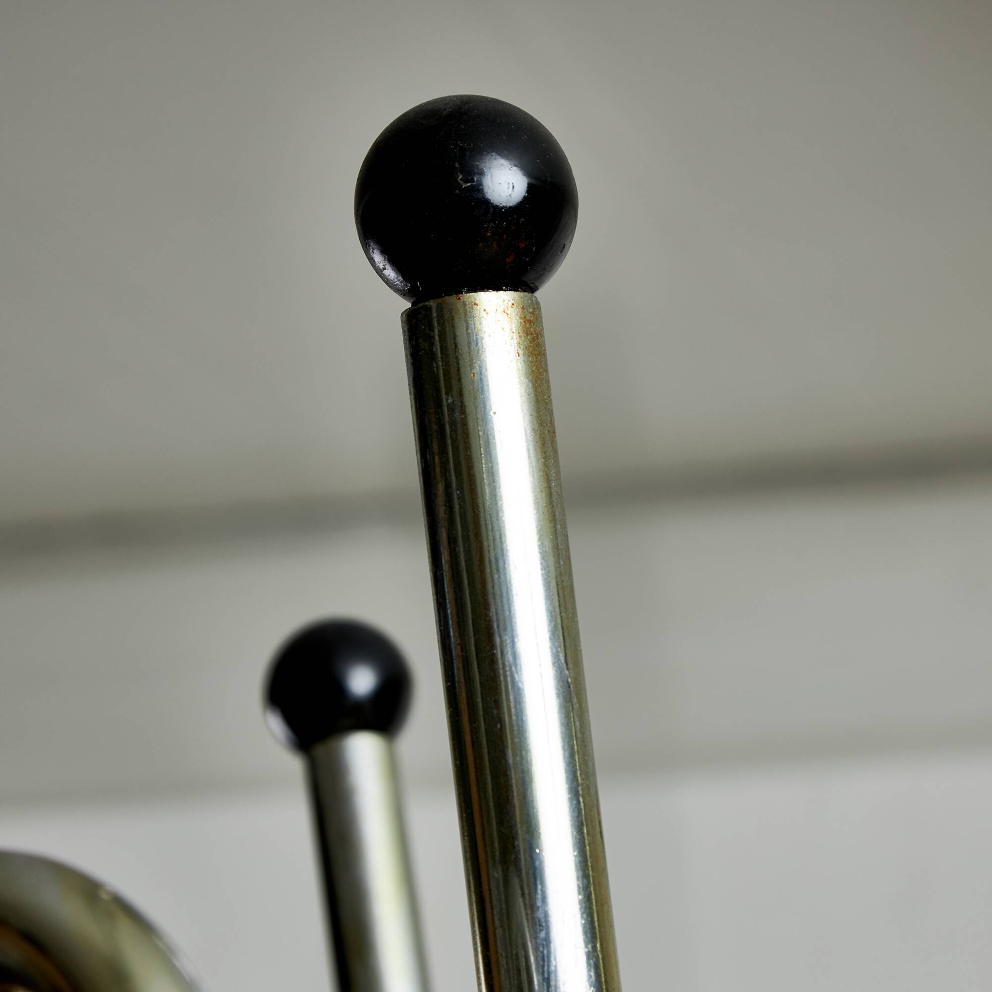 Postmodern Coat Rack with Umbrella Holder and Vinyl Spheres Decor