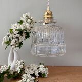 Vintage glass globe pendant light