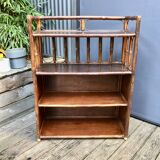 Rattan shelf