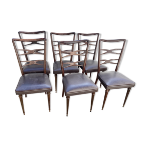 6 chaises meclchiorre - 60s