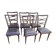 6 chaises meclchiorre bega pour ponti circa 60s