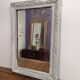 Mirror XIXth gray shabby 77 x 53 cm