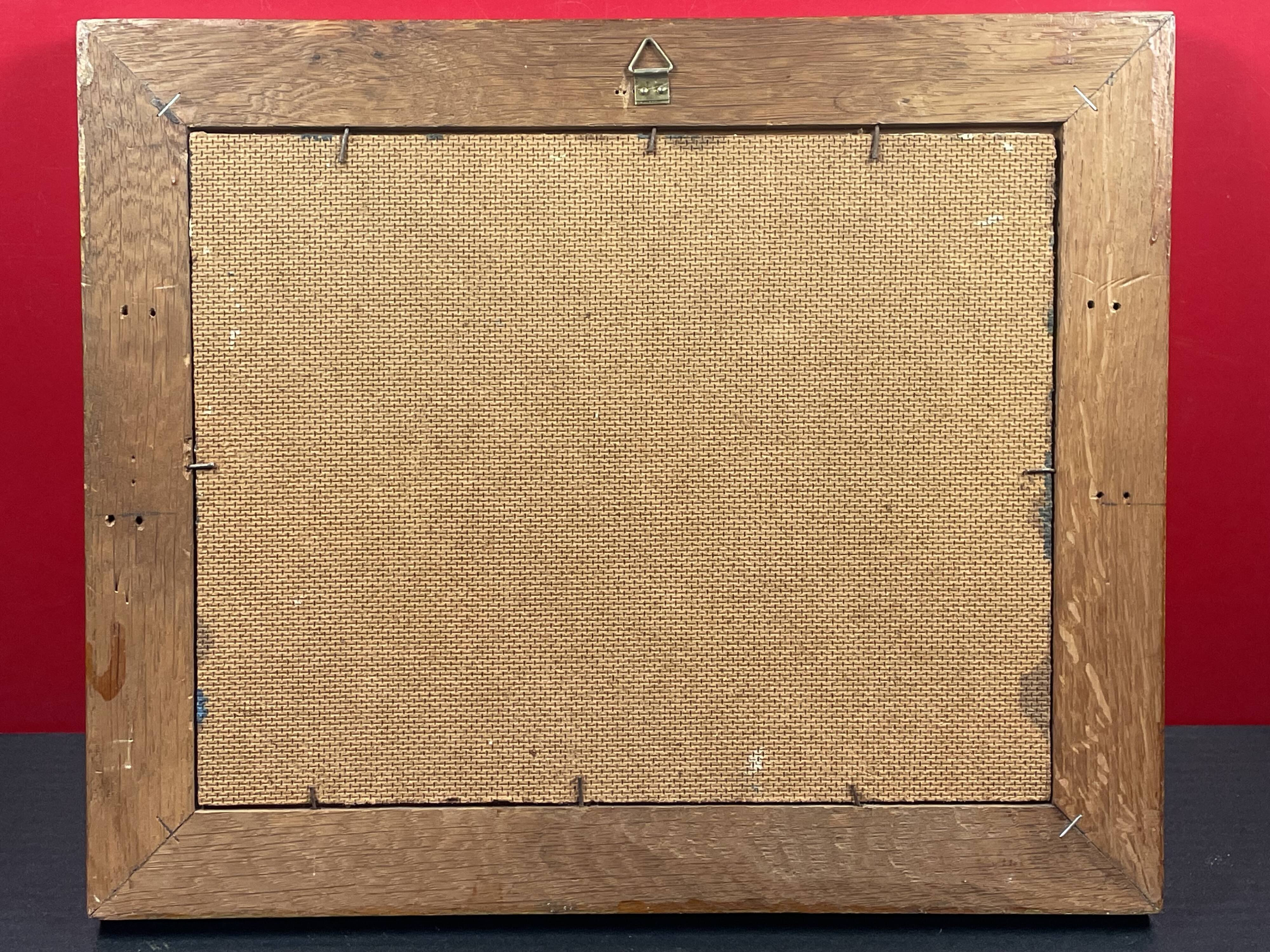 Unsigned oil painting on hardboard, Bouquet of Flowers