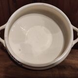 French vintage soup tureen, R. Lafitte, Terre de Fer, Salins