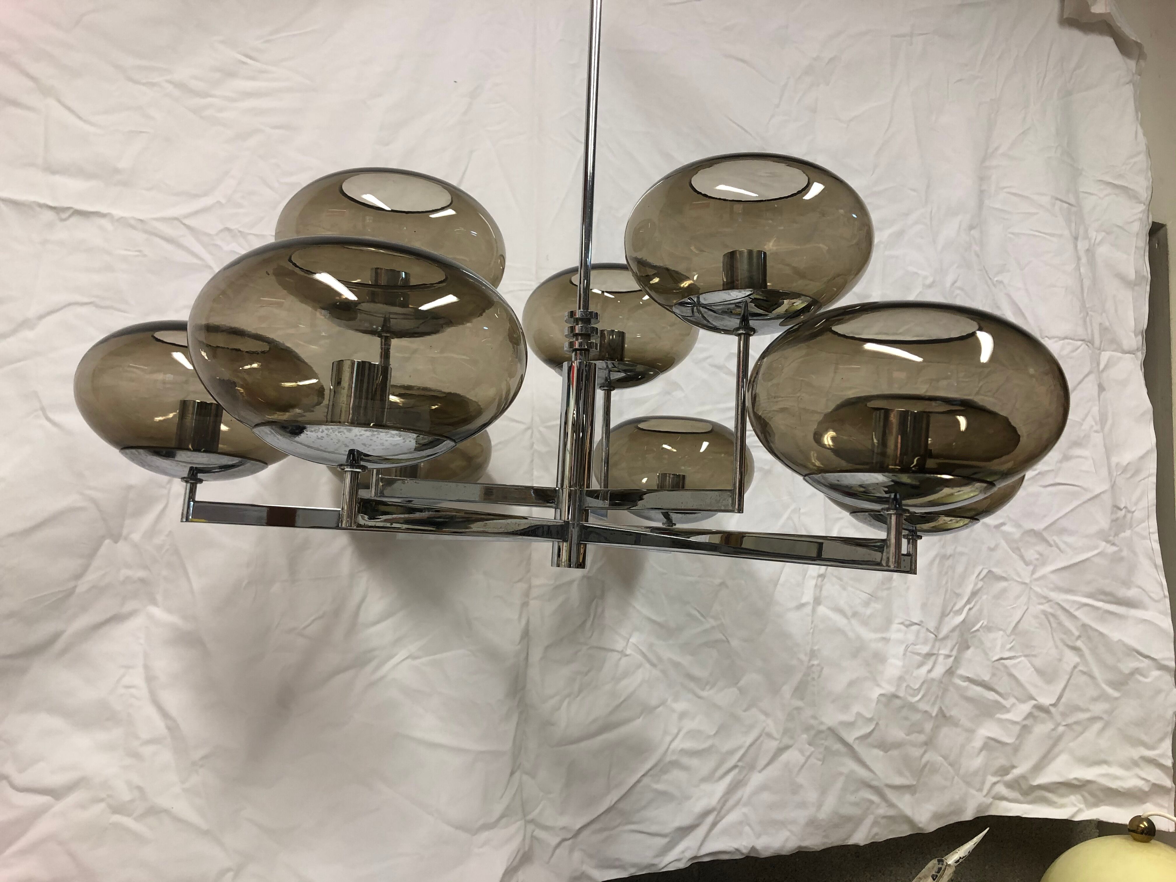 9 lights chandelier from Sciolari 1970