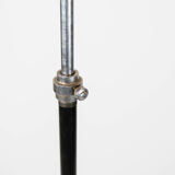 Floor lamp of chrome and black painted metal of Danish design, 1970s