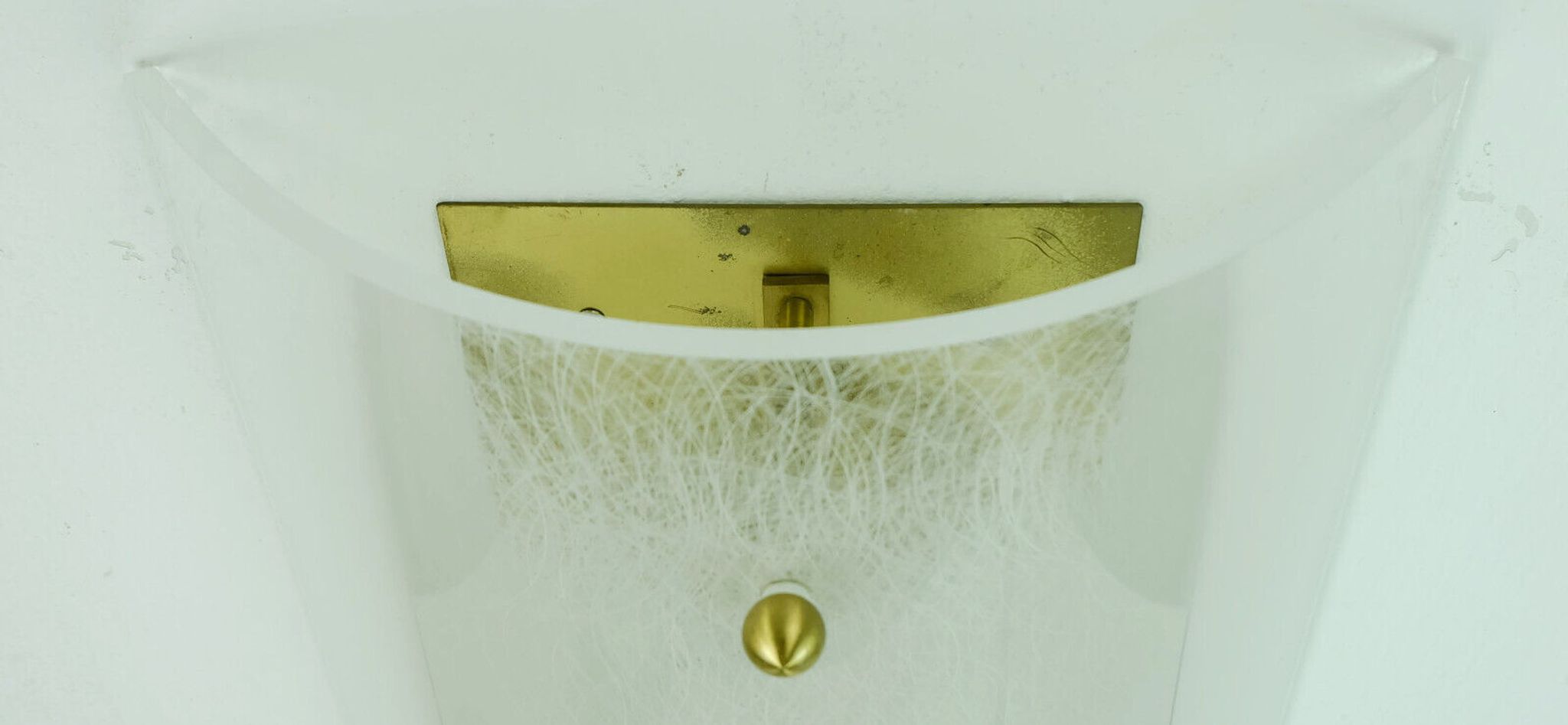 Mid century sconce acrylic and brass 1960s 1970s lucite wall lamp