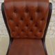 Chaise chic de style  Chesterfield Vintage à ossature bois et simili cuir