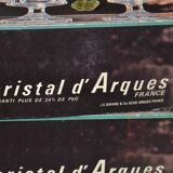 10 crystal champagne flutes