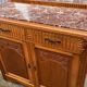 French Art Deco buffet in solid wood