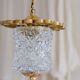 Glass and brass hanging 1950s