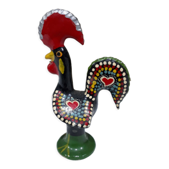 Handmade enamelled metal rooster