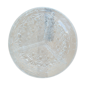 Service tray / servant in chiseled glass