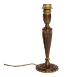 Pied de lampe bronze cannelé