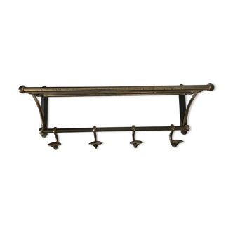Antique coat rack in gilded metal