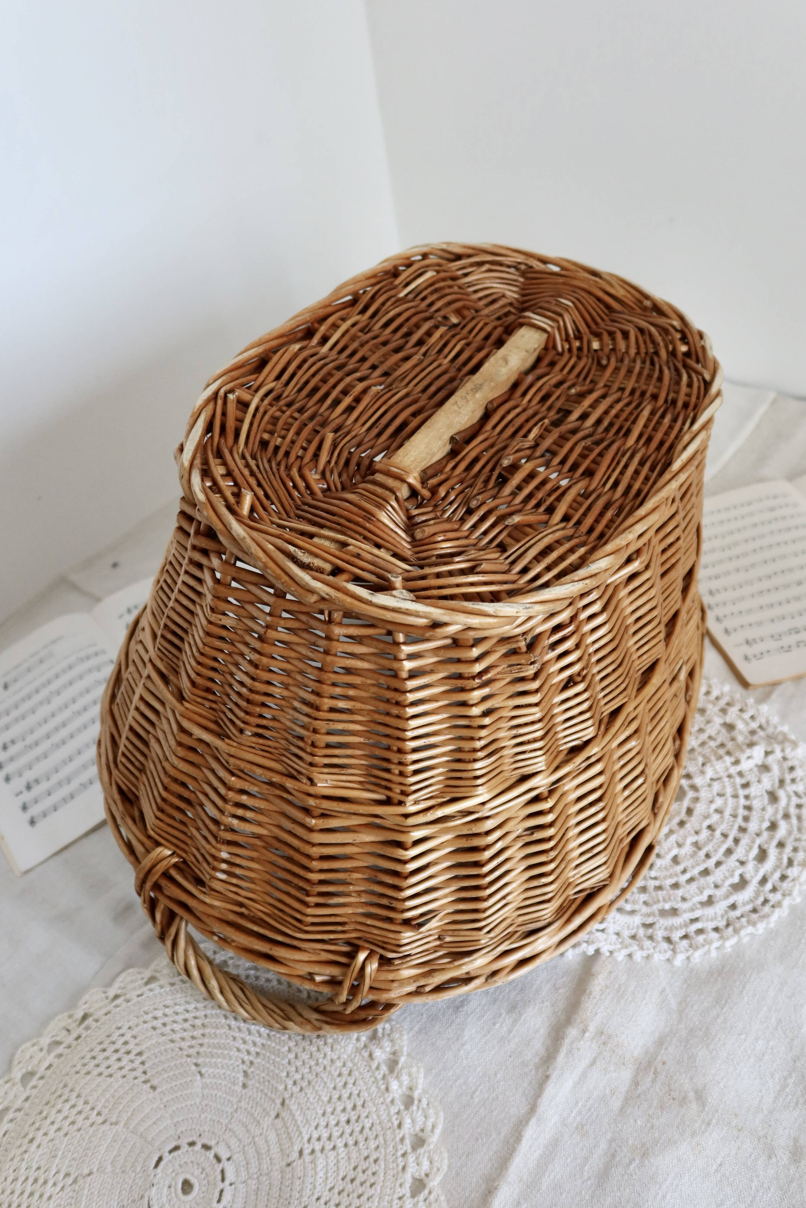 Large vintage basket with handles