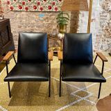 Pair of “Robert” armchairs by Pierre Guariche for Meurop 1962