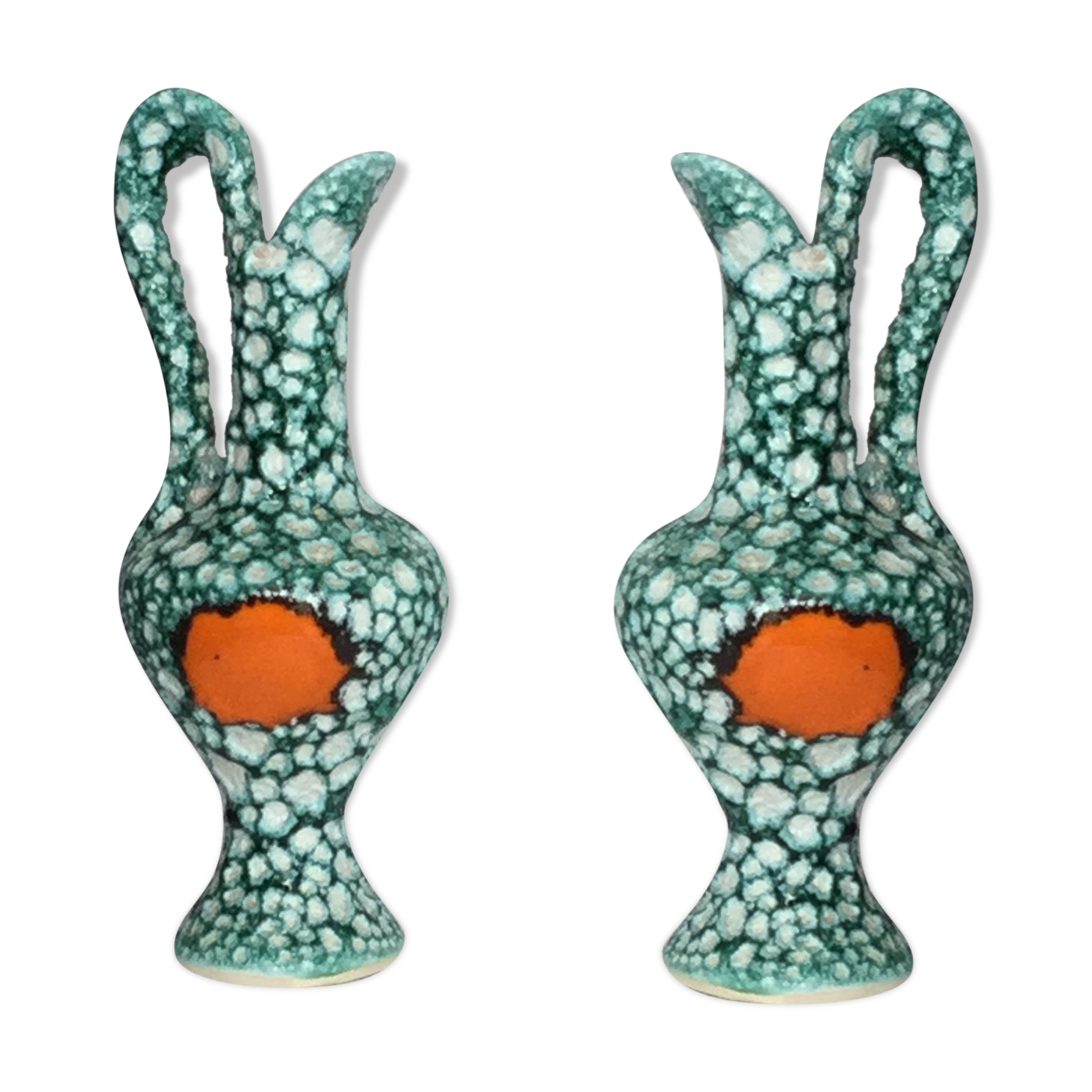 Pair of Vallauris pitchers