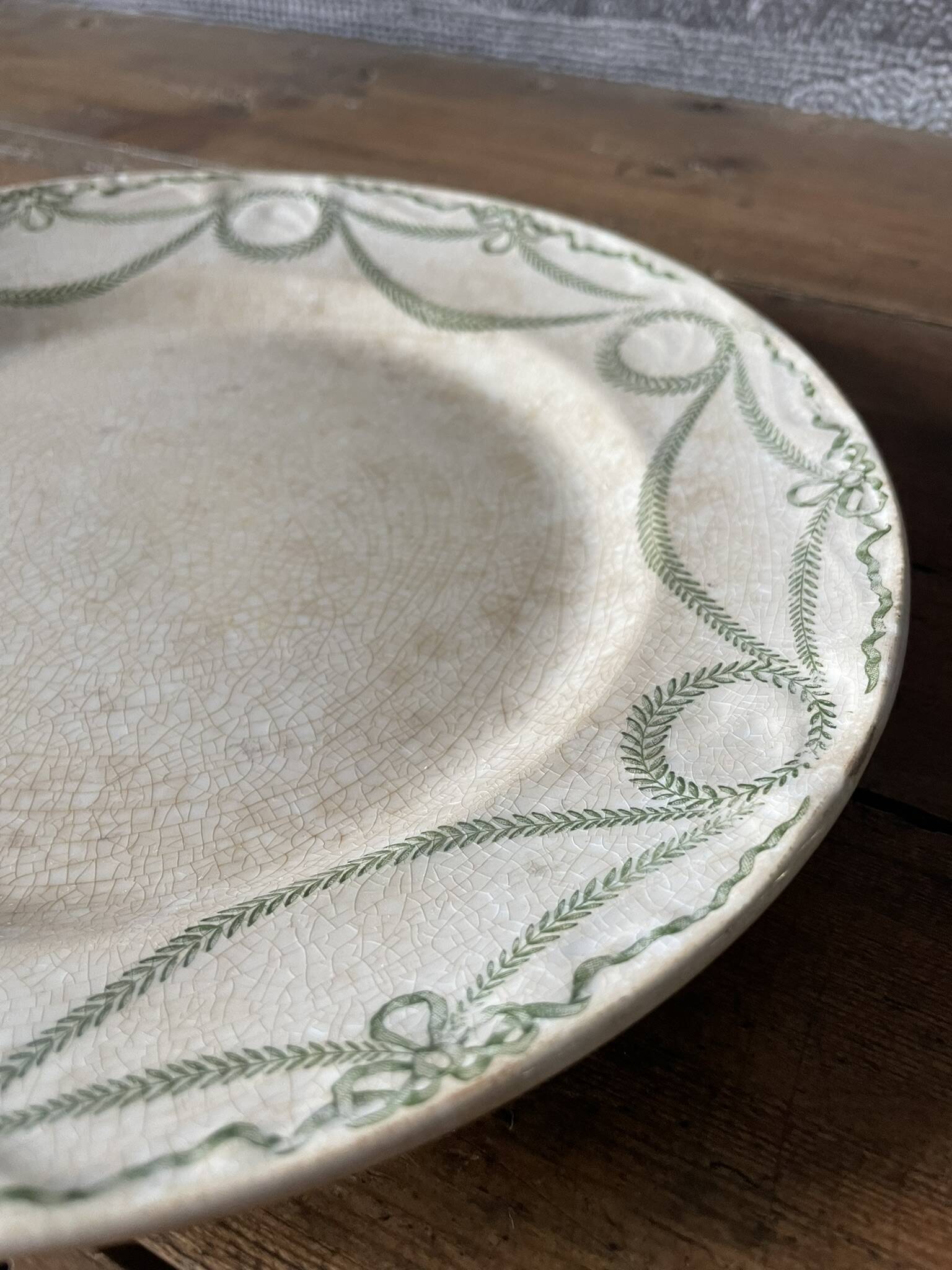 Old Creil and Montereau dish