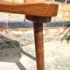 Tabouret rustique en bois massif