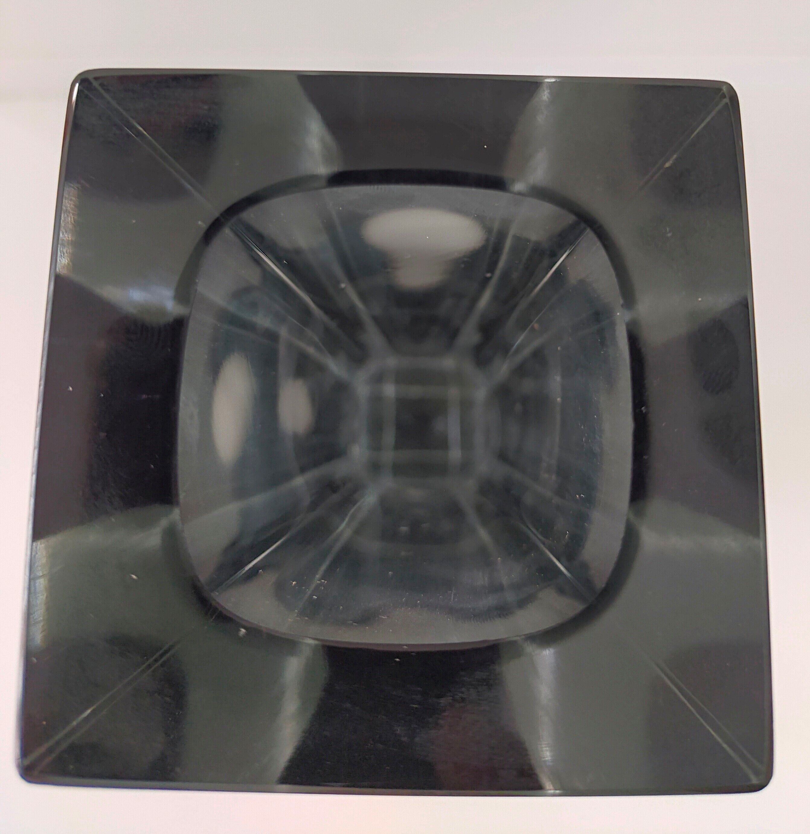 Vase vintage sommerso en verre Murano Flavio Poli Seguso 1970