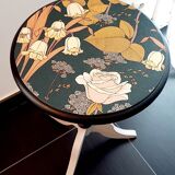 Vintage pedestal table restyled