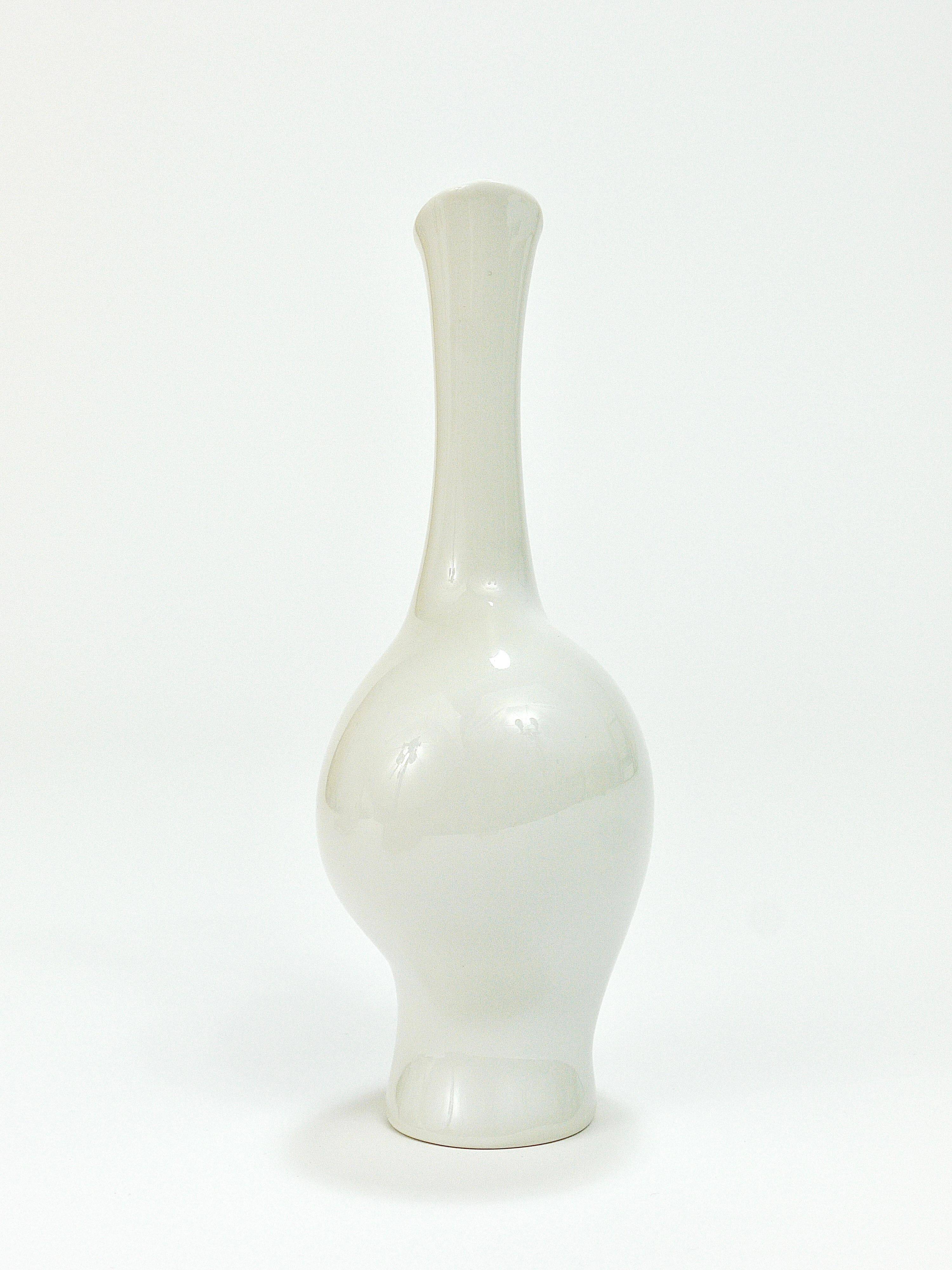 3 vases en porcelaine pastel "Luise" du milieu du siècle, Fritz Heidenreich, allemand