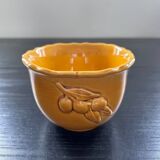 Scalloped bowl with olive decoration