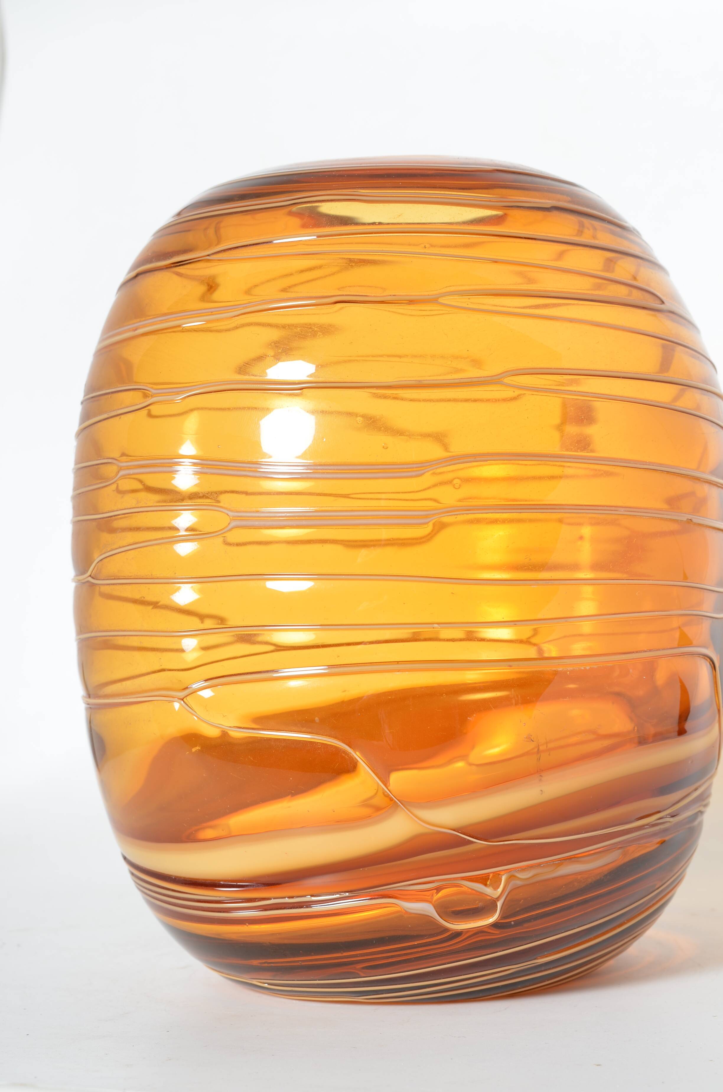 Amber Murano vase