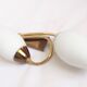 Double opaline flute wall light