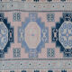 Vintage blue turkish Kars carpet, 1970s  95 x 137 cm