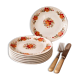 Lot 6 assiettes vintage - Moulin des loups