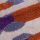 Tapis berbère marocain multicolore moderne