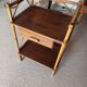 Vintage rattan bedside table