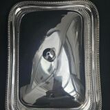 English silver butter dish