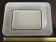 Set of two enamelled laboratory/dentist/doctor trays.