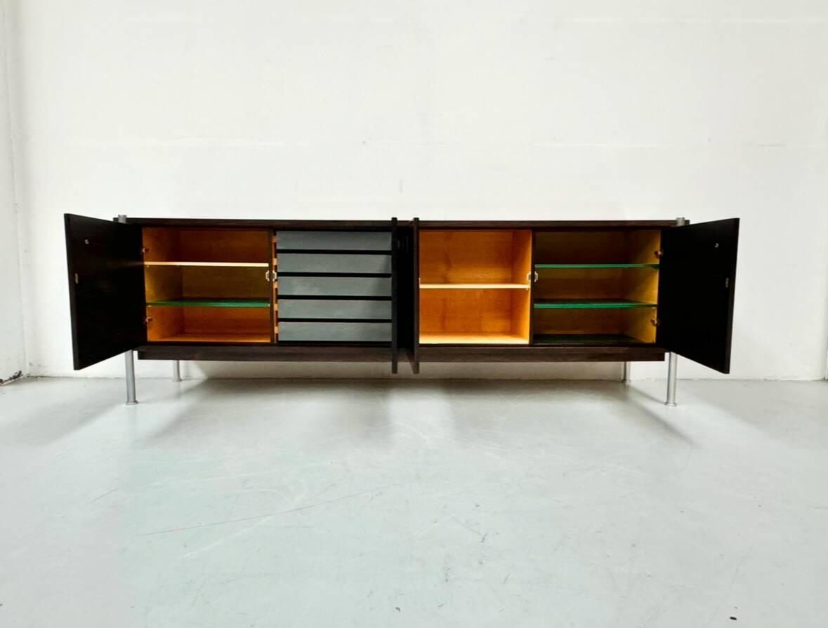 Buffet vintage en palissandre du Brésil, Belgique années 1970.