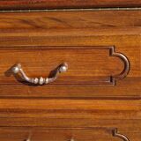 3-in-1 furniture: chest of drawers, secretary, and display cabinet, in walnut.