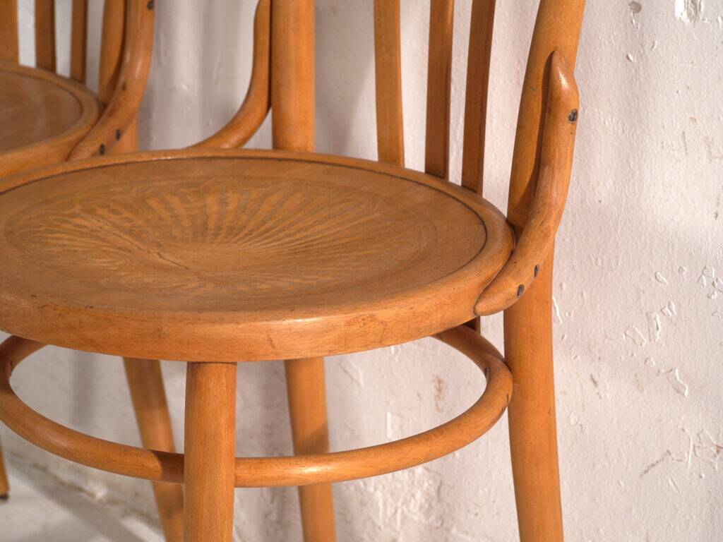 Antique bentwood chairs in Thonet style – Central Europe, circa 1930 #1 – Set of 4 pieces