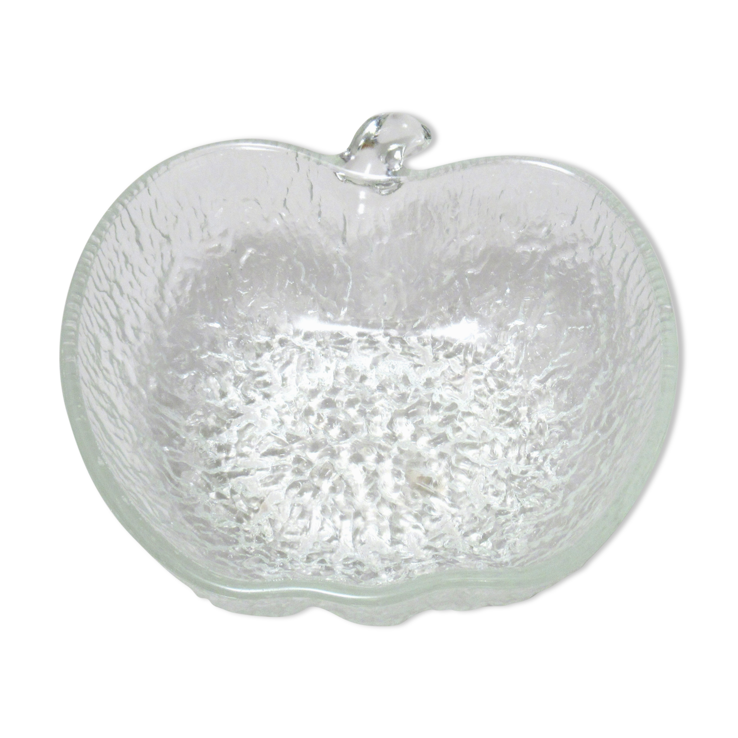 Apple salad bowl glass 70s