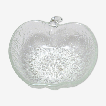 Apple salad bowl glass 70s