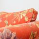 Vintage sofa bohemian style Terracotta flowers