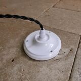 Minimalist white opaline suspension