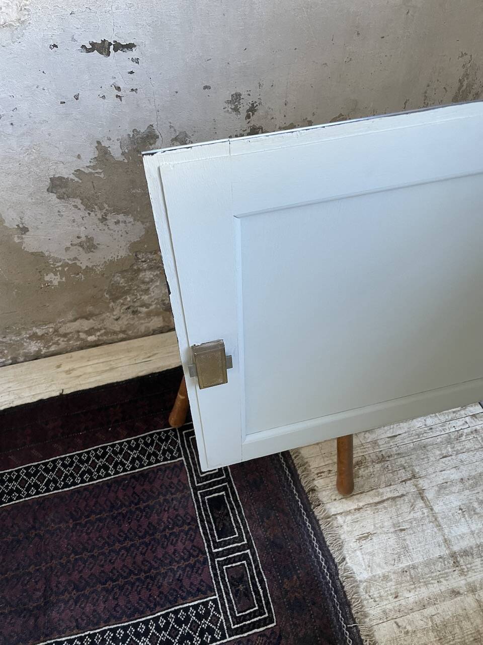60s brutalist black sideboard