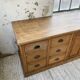 XXL solid oak counter sideboard